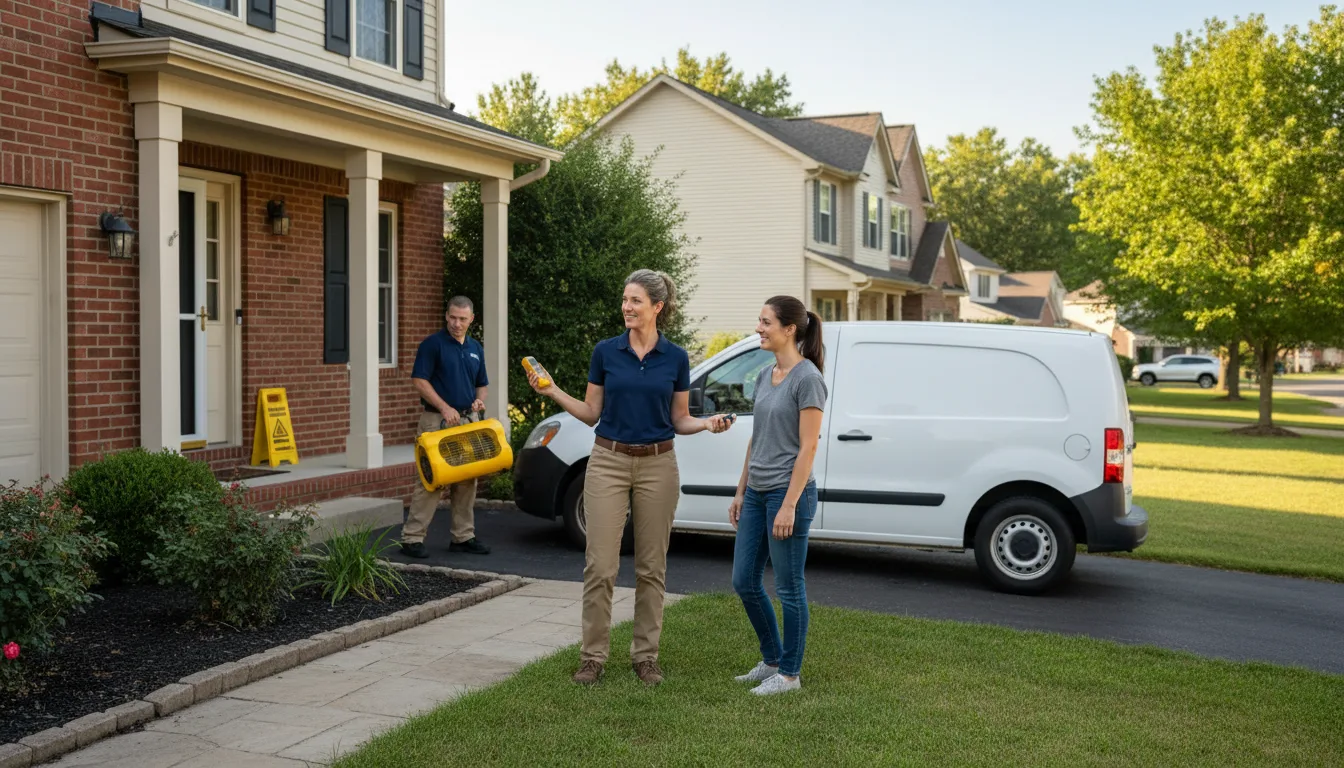Water restoration image for Dehumidification And Cleanup Services in Boiling Springs, NC